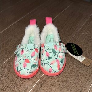NWT- TOMS Christmas Light Shoes - Toddler 5
